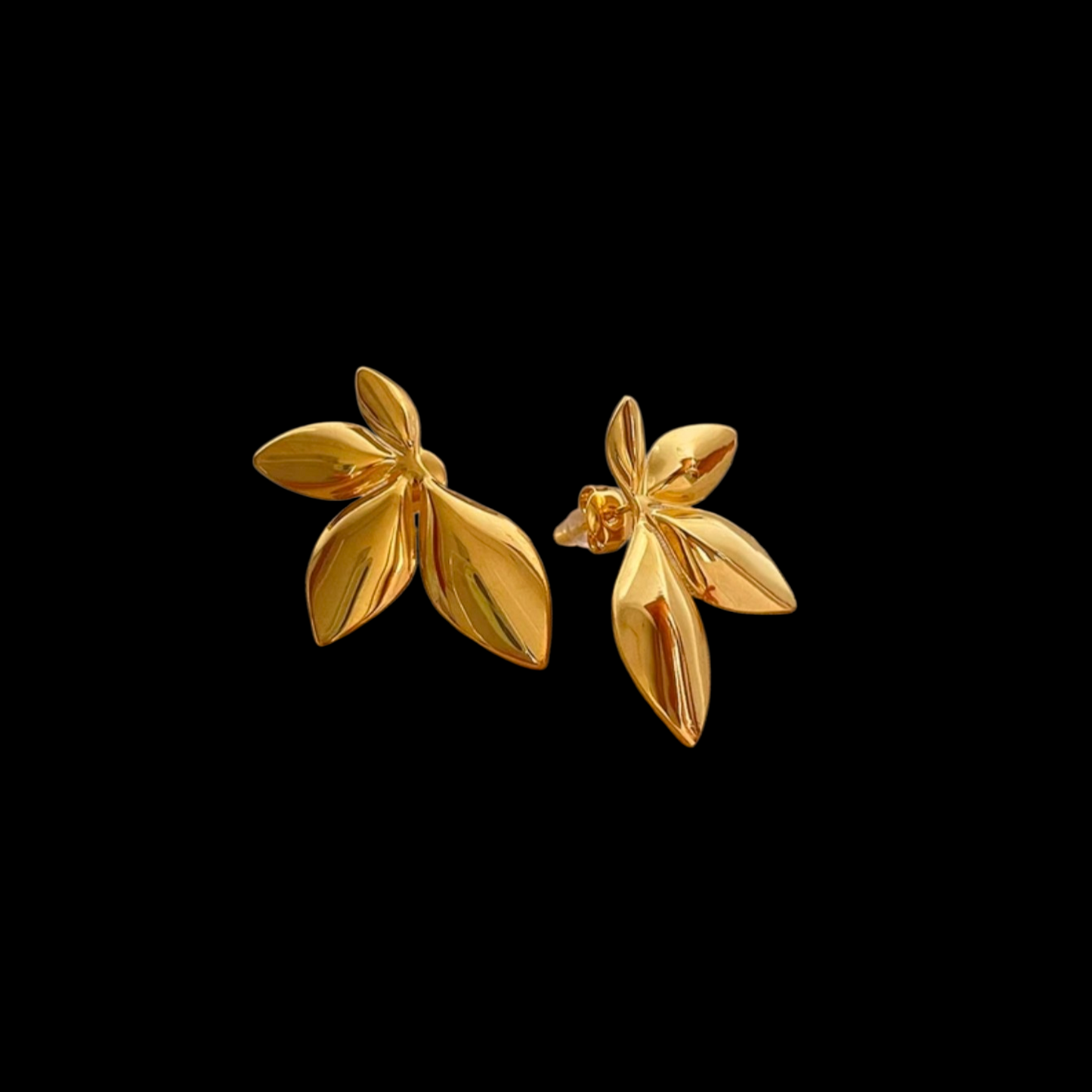 Flora Gold Øreringe